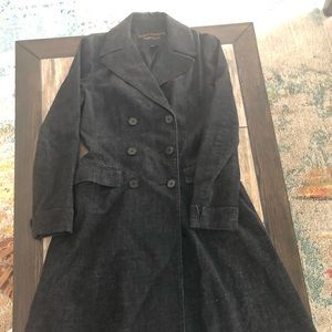 *TEMPORARY DISCOUNT* Black Denim Tailored Coat